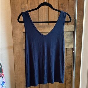 CAbi Navy V-Neck Tank Top